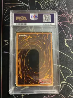 Yugioh PSA 7 NM Dark Magician Girl MFC-000 Secret Rare Unlimited 2003 - Image 2