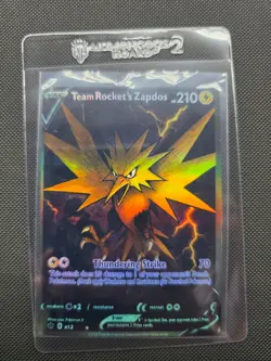 CUSTOMmade madeTOorder full art holo pokemon card PTL791 Rocket's Zapdos - Image 1