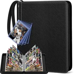 Card Binder 9 Pocket, with Card Display Design, 720 Double Sided Pocket PU Co... - Image 1