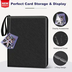 Card Binder 9 Pocket, with Card Display Design, 720 Double Sided Pocket PU Co... - Image 3