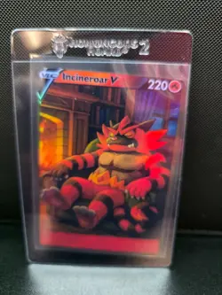 CUSTOMmade madeTOorder full art holo pokemon card PTL795 Incineroar - Image 1