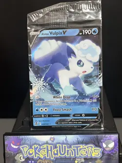 Pokemon Card Alolan Vulpix V 033/195 Holiday Calendar Stamp 2023 SEALED - Image 1