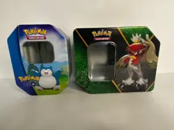 Pokemon Trading Card Tin Lot Snorlax Pokemon Go V Divergent (Tins Only) - Image 1