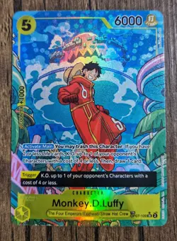 One Piece - Monkey D. Luffy (OP07-109) Treasure Rare English Exclusive Card - Image 1