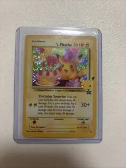 Pokemon TCG Celebrations Birthday Pikachu Promo Card 24 - Image 1