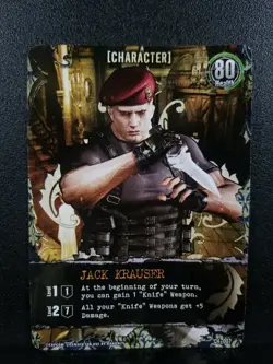 Resident Evil Deck Building Game 2010 Replacement Card Character Jack Krauser - Image 1