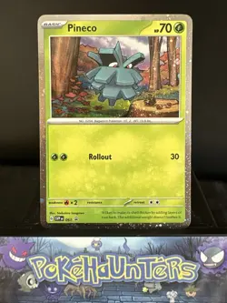 Pokemon Card Pineco 061 SVP Black Star Promo Cosmos Holo Rare NM - Image 1