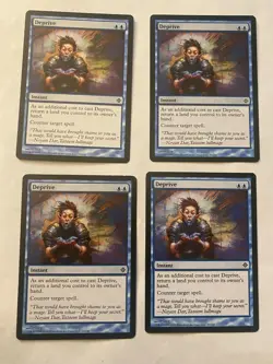 Magic the Gathering MTG - 4x Deprive LP - Image 1