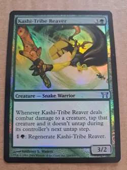 FOIL KASHI-TRIBE REAVER SNAKE CHAMPIONS OF KAMIGAWA MTG MAGIC GATHERING 220 - Image 1