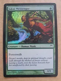 Mtg - Jukai Messenger - Foil - Champions of Kamigawa - 218 - Image 1