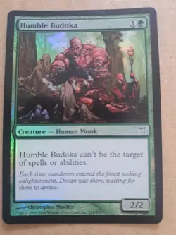 Humble Budoka FOIL Green Creature Common Magic MTG Champions of Kamigawa 214 - Image 1
