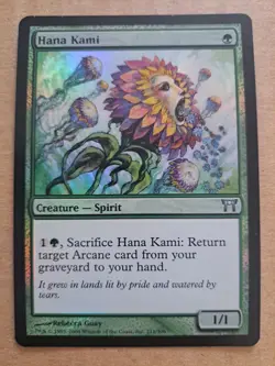 Magic the Gathering MTG Champions of Kamigawa HANA KAMI Foil 211 - Image 1