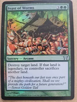 MTG - Feast of Worms - Foil - Champions of Kamigawa - 207 - Image 1