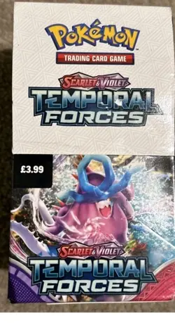 Pokemon TCG: Scarlet and Violet Temporal Forces Half Booster Box (18 Packs) NEW - Image 1