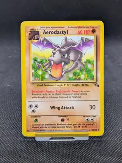 Aerodactyl 16/62 Non Holo Fossil Set Rare Pokemon WOTC LP EXCELLENT - Image 1