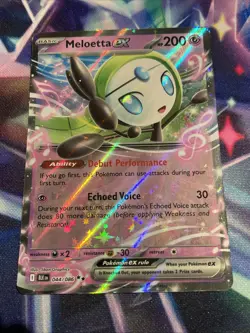 Pokemon TCG Meloetta ex 044/086 Holo Double Rare Black Bolt NM/M - Image 1