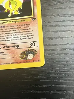 Pokemon TCG Brock's Ninetales 3/132 Gym Challenge Holo Vintage WOTC 1999 LP - Image 5