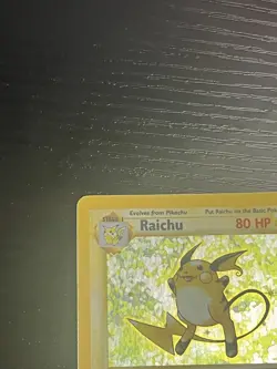 Pokemon TCG Raichu 014/102 Base Set Original Holo Rare Vintage WOTC 1999 HP - Image 3