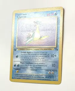 Lapras 25/62 1st Edition Rare Fossil Pokemon Card NM Near Mint Spanish - Image 2