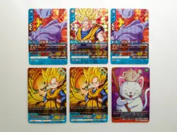 [SC] ya57 2006 Dragon Ballz Super Card Game Data Carddass Set Of 6 - Image 1