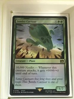 Jumbo Cactuar Final Fantasy Foil - Image 3