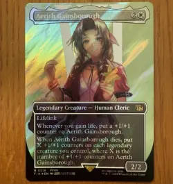 Aerith Gainsborough, R 0519, NM Surge Foil, MTG Final Fantasy, FFVII, Collector - Image 1