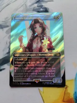 Aerith Gainsborough, R 0519, NM Surge Foil, MTG Final Fantasy, FFVII, Collector - Image 1