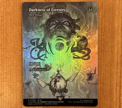 Darkness of Eternity, R 0008, NM Foil, MTG Final Fantasy, Dark Ritual, FFIX Card - Image 1