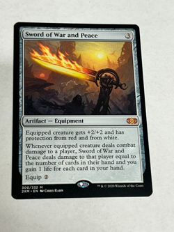 MTG The List Sword of War and Peace #300 Double Masters Mythic Rare - Image 1