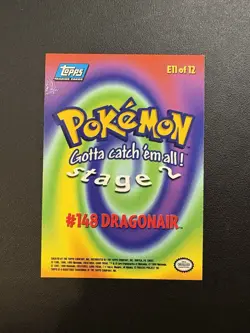 Dragonair #148 (E11 of 12) - 1999 Pokemon Topps Stage 2 - LIGHT PLAY - Image 2