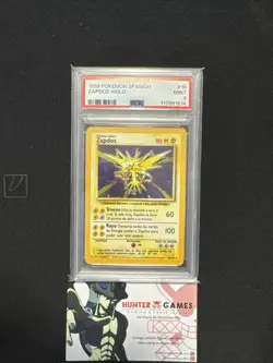 1999 Pokemon SPANISH Unlimited Base Set Zapdos Holo 16/102 PSA 9 MINT - Image 1
