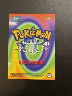Pokemon Topps - Ivysaur #E2 of 12 - LP - Image 2