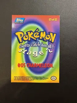 Charmeleon Nonfoil Topps Pokemon The Movie Foil E5 Black Logo - Image 2