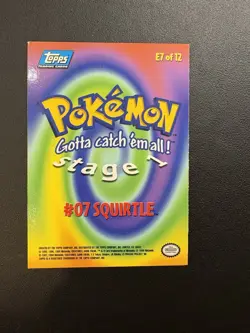 1999 Topps Pokemon Movie Animation Edition Evolution Squirtle Holo #E7 - Image 2