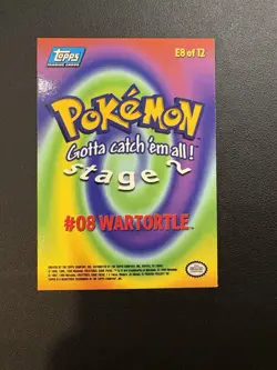 Topps Pokemon - 1999 Wartortle #E8 of 12 - LP - Image 2
