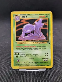 Muk 28/62 Non Holo Fossil Set Rare Pokemon WOTC LP/Played - Image 3