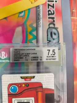 Pokemon Card Japanese Monsters collection carddass 1996 BGS Beckett 7.5 Pokedex - Image 4