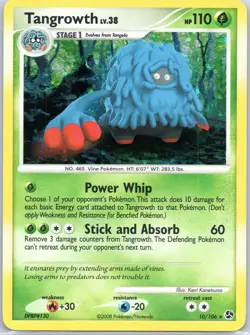 Tangrowth Holo 10/106 Great Encounters Pokemon Card - Image 1