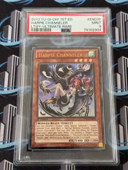 Yugioh Harpie Channeler ltgy-en035 1st Edition Ultimate Rare Mint PSA 9 - Image 1
