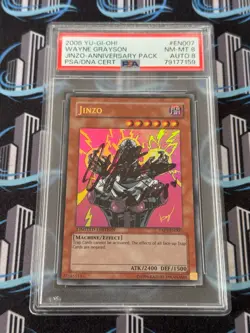 Yugioh PSA 8 Jinzo YAP1-EN007 Ultra Rare Limited Edition Signed Joey Wheeler - Image 1