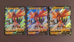 Used 3Lot Pokemon Card Game Galarian Thunder V RR 084/184 Pokeka Free Shipping - Image 1