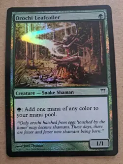 Magic The Gathering CHAMPIONS OF KAMIGAWA OROCHI LEAFCALLER green 234 card MTG - Image 1