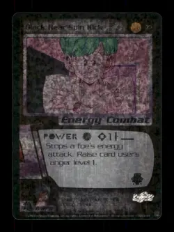 Black Rear Spin Kick 73 2000 Holo Dragon Ball Z Trading Card TCG CCG - Image 1