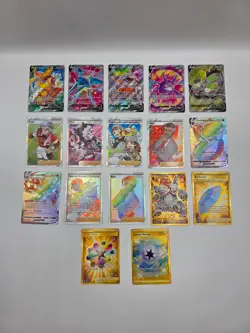 Darkness Ablaze Full Art, Rainbow Rare & Gold Pokemon Card & Trainer Bundle - Image 1