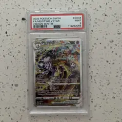 Pokemon Mewtwo VSTAR TCG Card GG44/GG70 Crown Zenith PSA 9 - Image 1