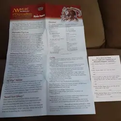 Magic The Gathering Mercadian Masques Rules Insert survey card mail in promotion - Image 1