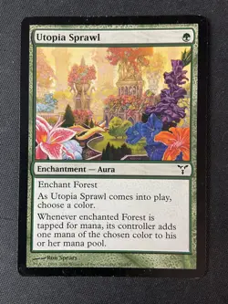 MTG Dissension #99 Utopia Sprawl MP - Image 1