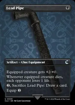 MTG Ravnica: Clue Edition - Lead Pipe (Borderless) - Image 1