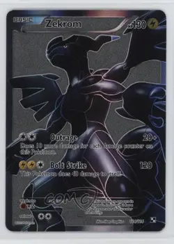 Zekrom (Silver Background) Pokemon Black & White Base Set #114 0fo5 - Image 1