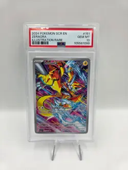 PSA 10 Zeraora 151/142 - Illustration Rare - Stellar Crown - Pokemon Graded - Image 1